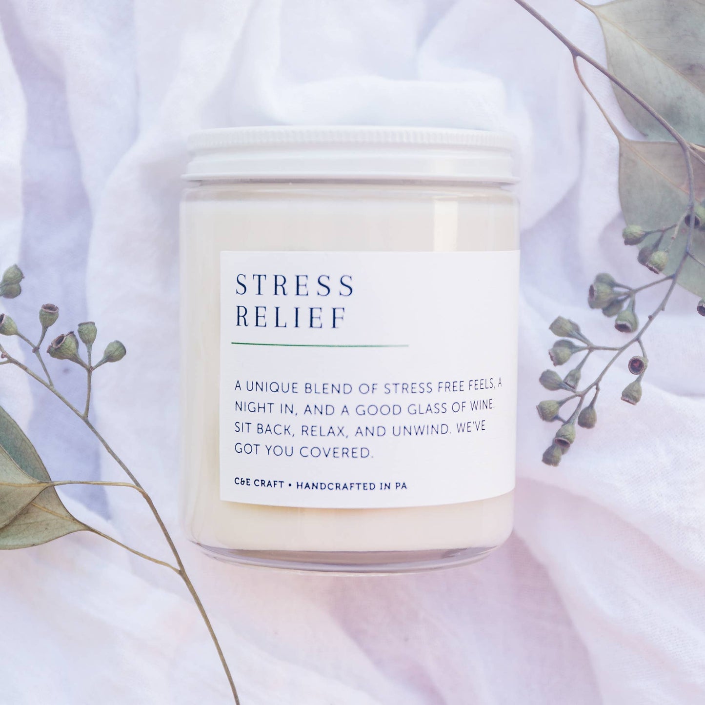 Stress Relief Soy Wax Candle